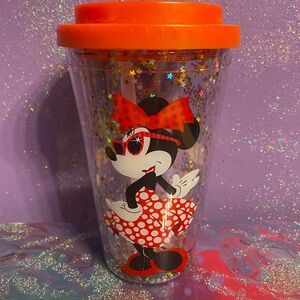 Minnie Mouse Polka Dot Party 16oz Tumbler w/ Straw Connecting Lid